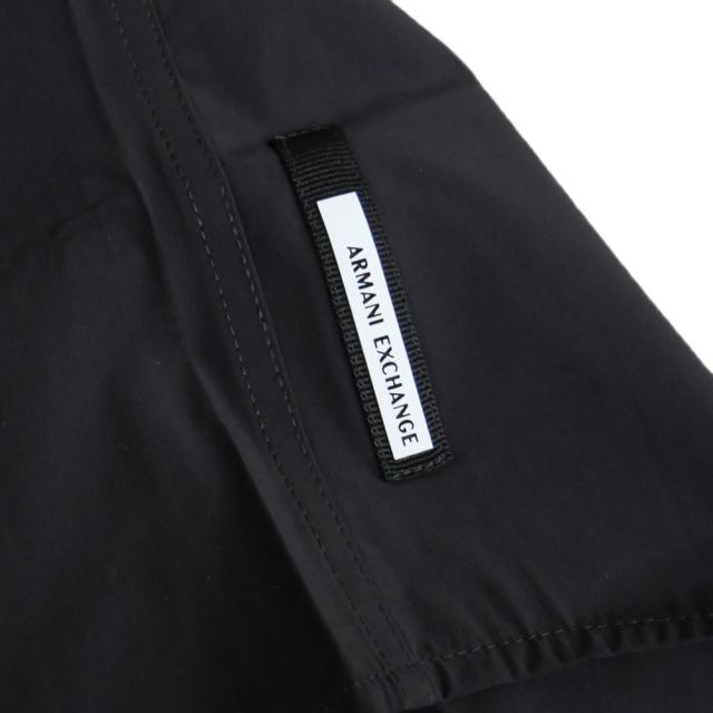 ARMANI EXCHANGE A/X アルマーニエクスチェンジ メンズ ドレスシャツ 半袖 XM001566 AF19193 ブラック 2026春夏新作_8