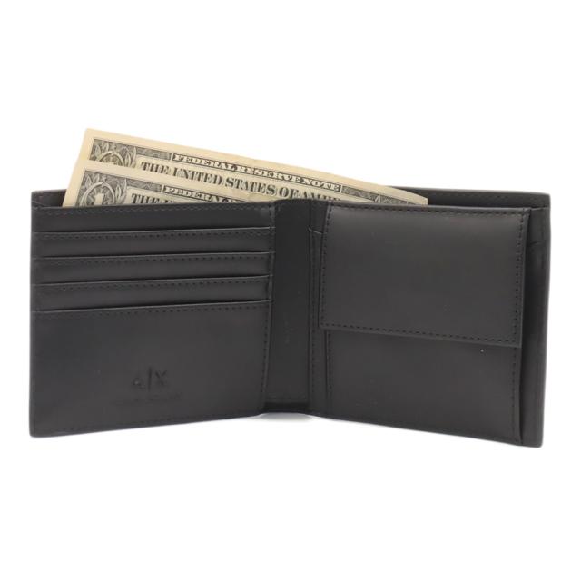 ARMANI EXCHANGE A/X アルマーニエクスチェンジ 財布 メンズ 二つ折り財布 小銭入れ付き XM000167 AF11935 ブラック 2026春夏新作_1