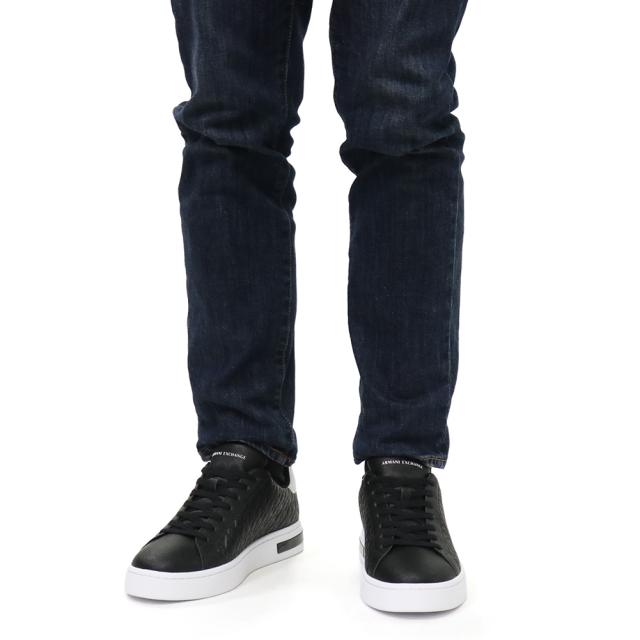 ARMANI EXCHANGE A/X アルマーニエクスチェンジ スニーカー メンズ ローカットスニーカー シューズ 靴 XM000140 AF11916 ブラック 2026春夏新作