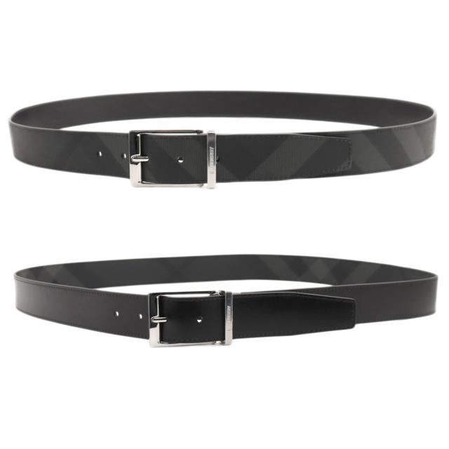 BURBERRY バーバリー ベルト リバーシブル メンズ レザーベルト 80649591 / MB LOUIS 35 RVS BRT グレー 2026春夏新作_1