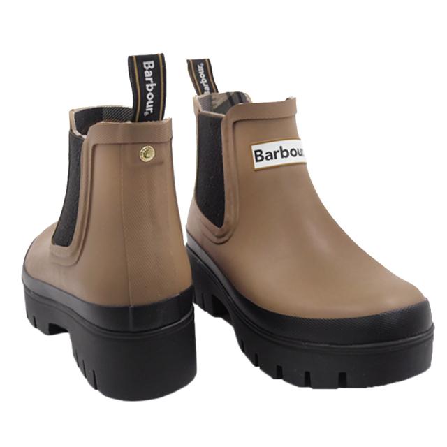 BARBOUR バブアー レディース レインブーツ 長靴 LRF0100 / HALTON ミリタリーブラウン 定番人気商品_1