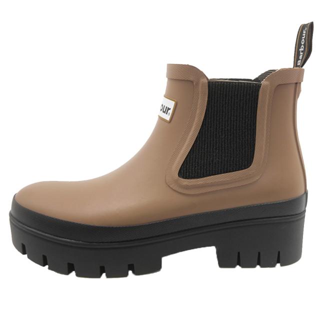 BARBOUR バブアー レディース レインブーツ 長靴 LRF0100 / HALTON ミリタリーブラウン 定番人気商品_4