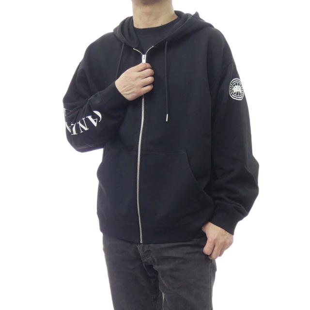 CANADA GOOSE カナダグース メンズジップアップパーカー 1540M1 / ROVE FULL WITH SLEEVE GRAPHIC ブラック 2026春夏新作