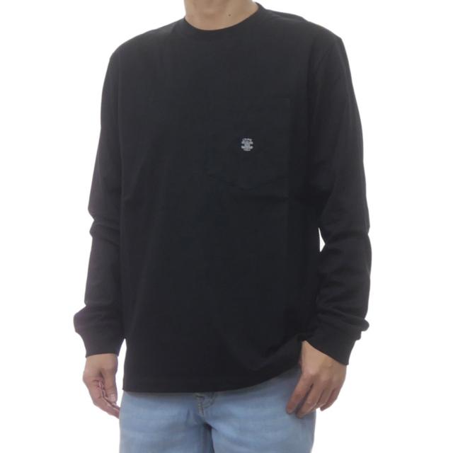 CELINE セリーヌ Tシャツ メンズ クルーネック ロングTシャツ ロンT 長袖 綿100％ RV0HX1242 ブラック 2026春夏新作