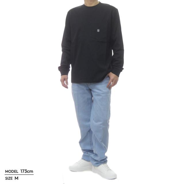 CELINE セリーヌ Tシャツ メンズ クルーネック ロングTシャツ ロンT 長袖 綿100％ RV0HX1242 ブラック 2026春夏新作_1