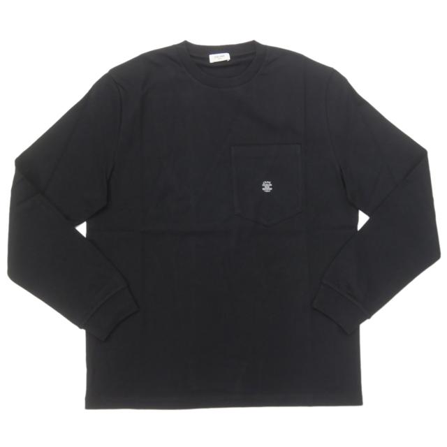 CELINE セリーヌ Tシャツ メンズ クルーネック ロングTシャツ ロンT 長袖 綿100％ RV0HX1242 ブラック 2026春夏新作_4