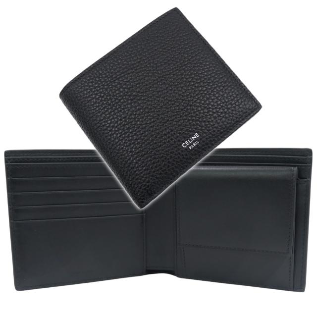 CELINE セリーヌ 財布 メンズ 二つ折り財布 小銭入れ付き10C873GTZ