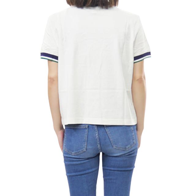 CALVIN KLEIN JEANS カルバンクラインジーンズ カルバンクライン レディース Tシャツ クルーネックTシャツ 半袖 トップス 47F226G アイボリー 2026春夏新作_3