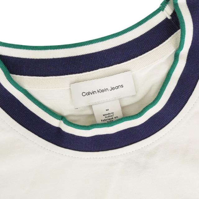 CALVIN KLEIN JEANS カルバンクラインジーンズ カルバンクライン レディース Tシャツ クルーネックTシャツ 半袖 トップス 47F226G アイボリー 2026春夏新作_5