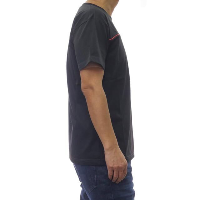 DIESEL ディーゼル Tシャツ メンズ クルーネックTシャツ 半袖 綿100％ A21118 0NIAX / T-NORM-PIPING ブラック 2026春夏新作_2