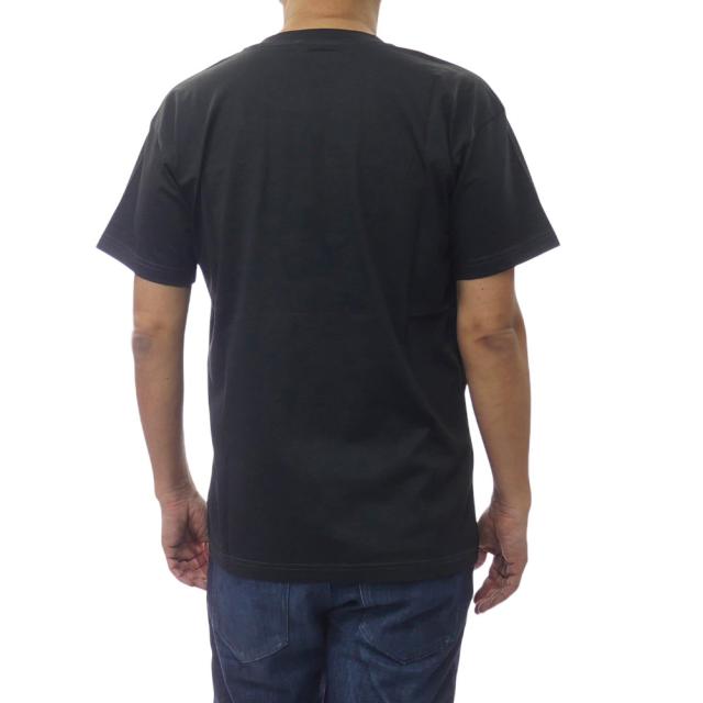 DIESEL ディーゼル Tシャツ メンズ クルーネックTシャツ 半袖 綿100％ A21118 0NIAX / T-NORM-PIPING ブラック 2026春夏新作_3