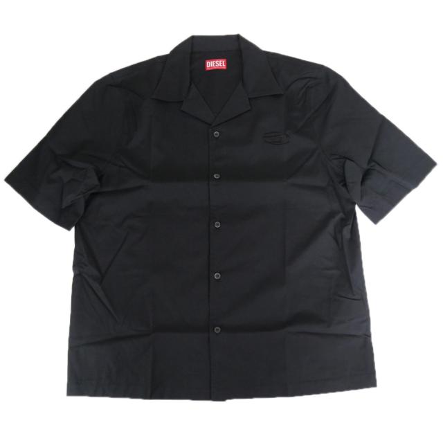 DIESEL ディーゼル メンズ カジュアルシャツ A20473 0GSBH / S-MAC-GSBH CAMICIA ブラック 2026春夏新作_4