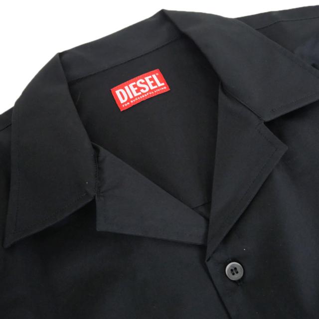 DIESEL ディーゼル メンズ カジュアルシャツ A20473 0GSBH / S-MAC-GSBH CAMICIA ブラック 2026春夏新作_5