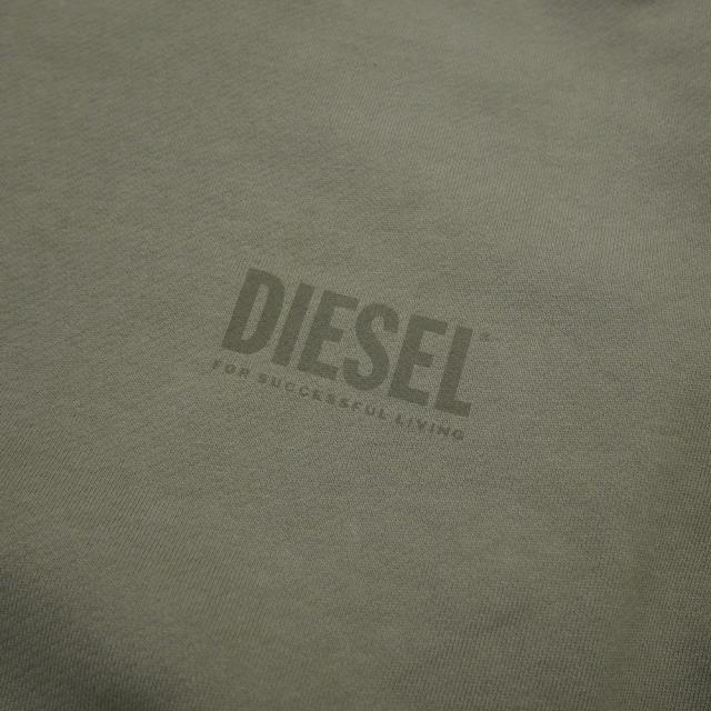 DIESEL ディーゼル トレーナー メンズ 長袖 綿100％ A19986 0EGEN / S-GINN-V1 カーキ 2026春夏新作_6