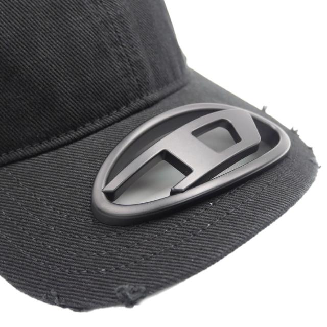DIESEL ディーゼル 帽子 メンズ レディース ユニセックス キャップ A12709 0PFAA / C-BEAST-A1 ブラック 2026春夏新作_3