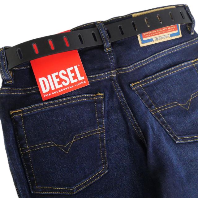 DIESEL ディーゼル ベルト メンズ レザーベルト X10594 PR227 / B-SHIFT METAL LOOP ブラック 2026春夏新作_3