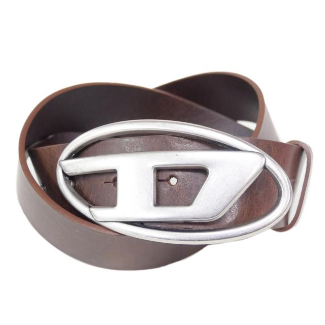 DIESEL ディーゼル ベルト メンズ レディース ユニセックス レザーベルト X08516 PR666 / B-1DR ダークブラウン 定番人気商品