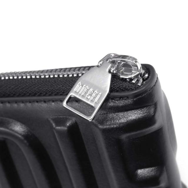 DIESEL ディーゼル メンズ二つ折り財布（小銭入れ付き） X10007 PR818 / DSL 3D-BI FOLD COIN ブラック 定番人気商品_5