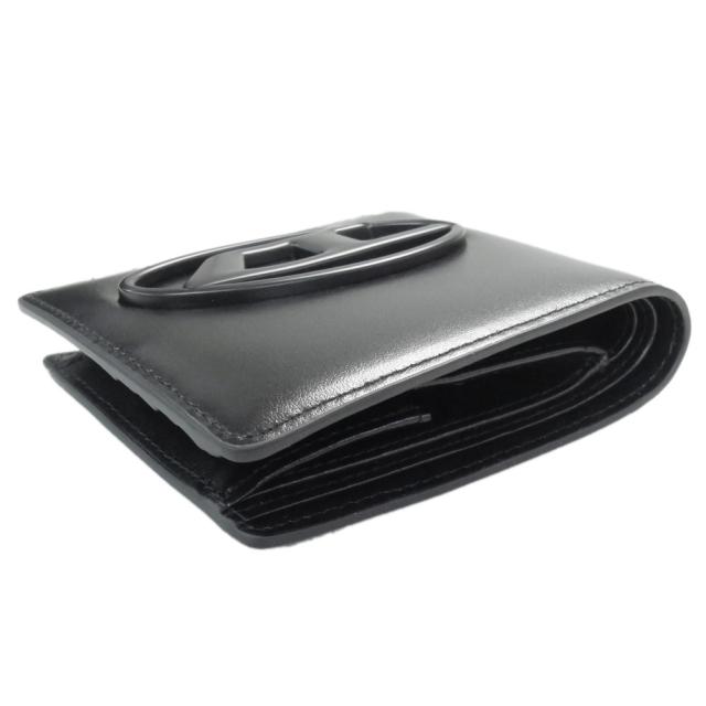 DIESEL ディーゼル メンズ二つ折り財布（小銭入れ付き） X10123 PR818 / HOLI-D BI-FOLD COIN S 3D ブラック 定番人気商品_2