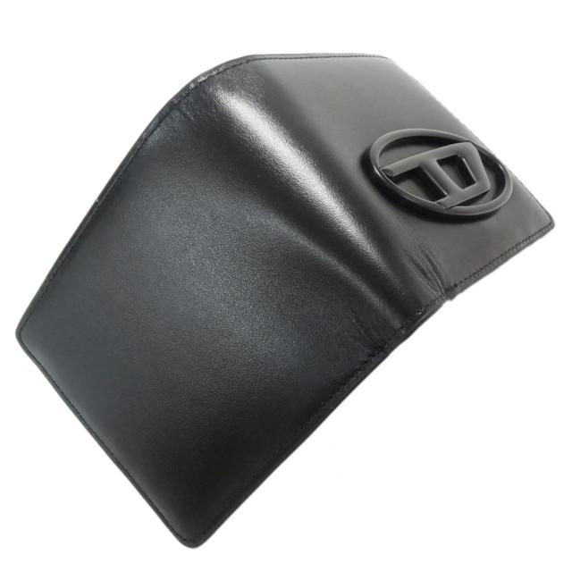 DIESEL ディーゼル メンズ二つ折り財布（小銭入れ付き） X10123 PR818 / HOLI-D BI-FOLD COIN S 3D ブラック 定番人気商品_3