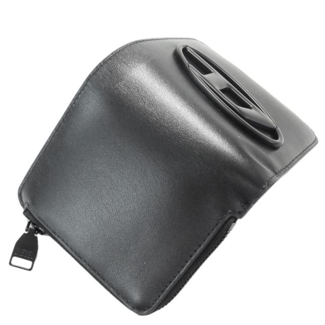 DIESEL ディーゼル メンズ二つ折り財布（小銭入れ付き） X10398 PR818 / HOLI-D BI-FOLD ZIP ブラック 定番人気商品_3