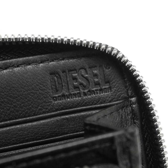 DIESEL ディーゼル メンズラウンドファスナー長財布（小銭入れ付き） X10006 PR818 / DSL 3D-CONTINENTAL ブラック 定番人気商品_7