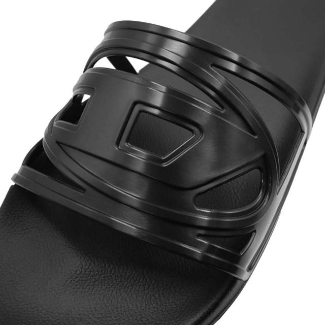 DIESEL ディーゼル サンダル メンズ シャワーサンダル Y03842 P7519 / SA-CLYDE ブラック×ホワイト 2026春夏新作_3