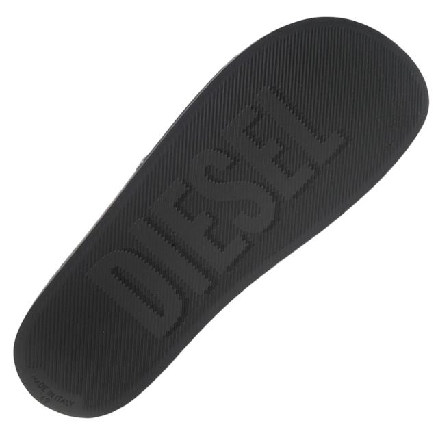 DIESEL ディーゼル サンダル メンズ シャワーサンダル Y03842 P7519 / SA-CLYDE ブラック×ホワイト 2026春夏新作_5