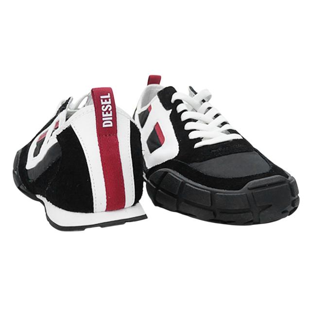 DIESEL ディーゼル スニーカー メンズ ローカット シューズ 靴 Y03644 P8404 / S-PAGODHA LOW ブラック×ホワイト 定番人気商品