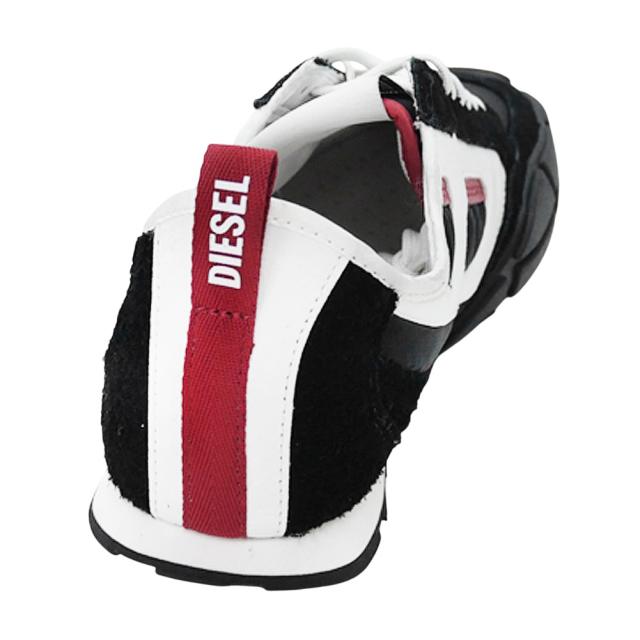 DIESEL ディーゼル スニーカー メンズ ローカット シューズ 靴 Y03644 P8404 / S-PAGODHA LOW ブラック×ホワイト 定番人気商品