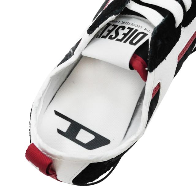 DIESEL ディーゼル スニーカー メンズ ローカット シューズ 靴 Y03644 P8404 / S-PAGODHA LOW ブラック×ホワイト 定番人気商品