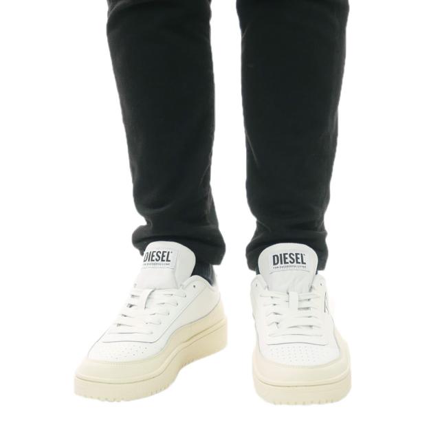 DIESEL ディーゼル スニーカー メンズ ローカット シューズ 靴 Y03608 P5576 / S-TRACKER-D LOW ホワイト×アイボリー 定番人気商品_2