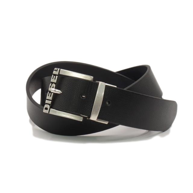 DIESEL ディーゼル メンズ リバーシブル レザーベルト X07767 Z0767/B-SHIFT BELT ブラック