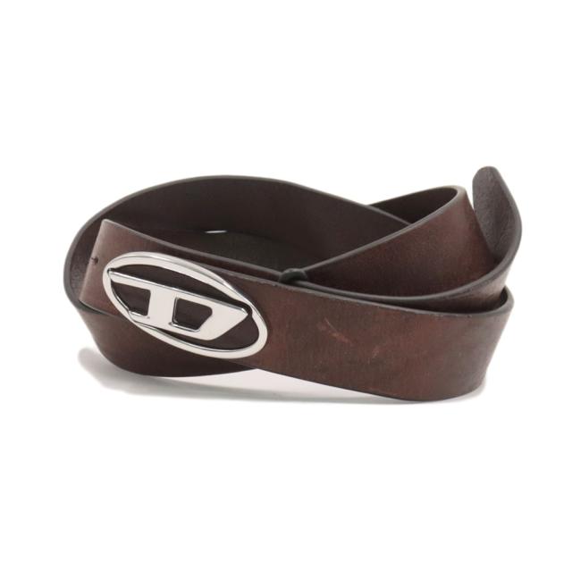 DIESEL ディーゼル メンズ レザーベルト X09813 PR271/B-1DR-LAYER ダークブラウン