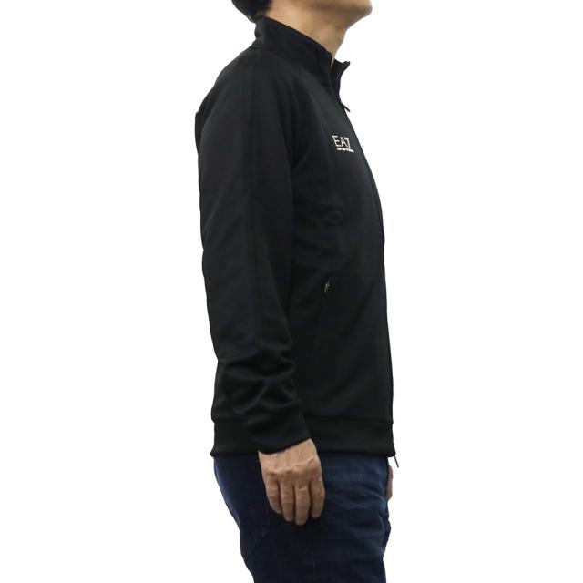 EMPORIO ARMANI エンポリオアルマーニ EA7 スウェット メンズ ジップアップスウェット 長袖 7M002297 AF21420 ブラック 2026春夏新作_2