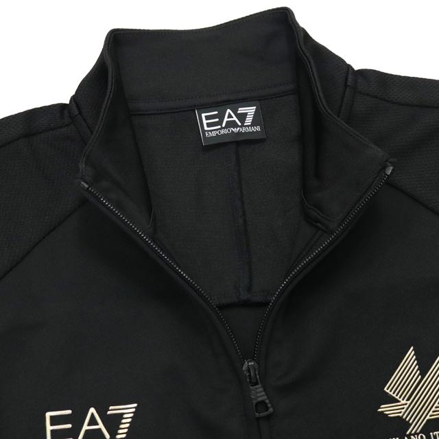 EMPORIO ARMANI エンポリオアルマーニ EA7 スウェット メンズ ジップアップスウェット 長袖 7M002297 AF21420 ブラック 2026春夏新作_5