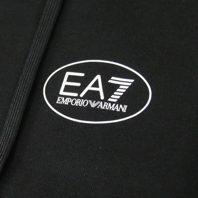 EMPORIO ARMANI エンポリオアルマーニ EA7 パーカー メンズ ジップアップパーカー 長袖 7M001496 AF12660 ブラック 2026春夏新作_6