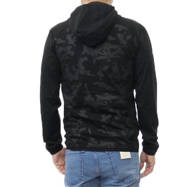 EMPORIO ARMANI エンポリオアルマーニ EA7 パーカー メンズ ジップアップパーカー 長袖 7M001625 AF13534 ブラック 2026春夏新作_3