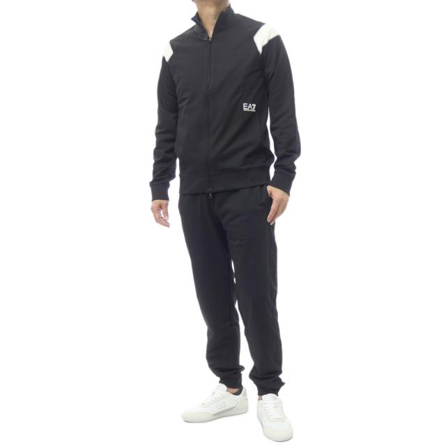 EMPORIO ARMANI エンポリオアルマーニ EA7 メンズ セットアップ 7M001281 AF12681 ブラック 2026春夏新作