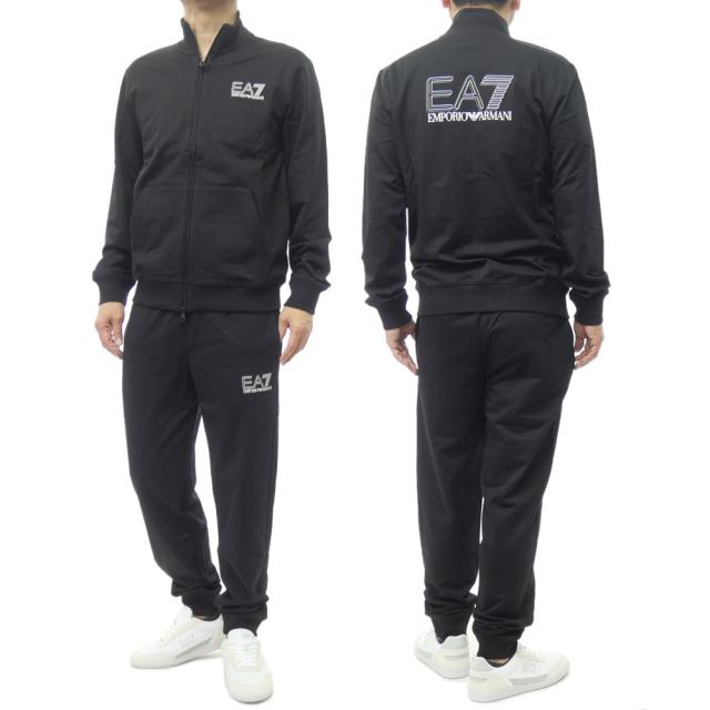 EMPORIO ARMANI エンポリオアルマーニ EA7 メンズ セットアップ 8NPV08 PN4HZ ブラック 定番人気商品