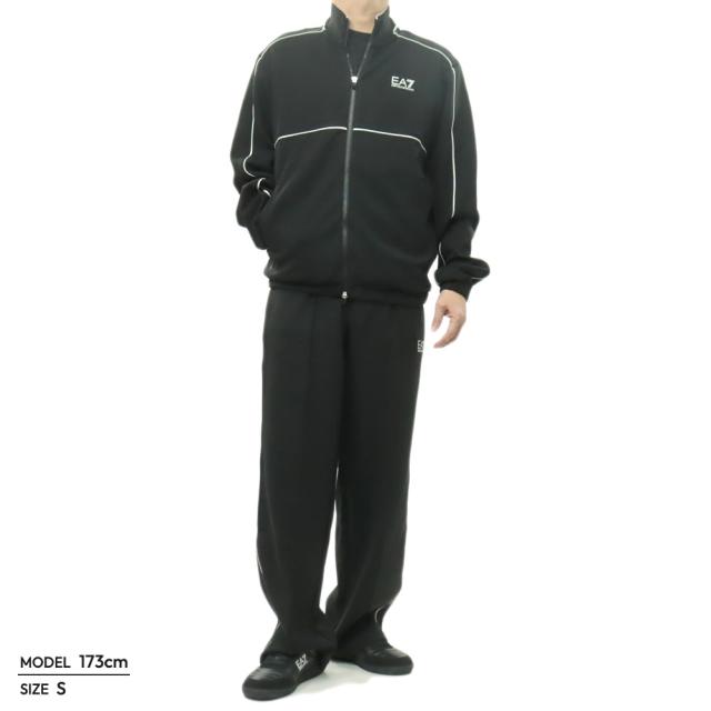 EMPORIO ARMANI エンポリオアルマーニ EA7 セットアップ メンズ 長袖 7M001526 AF21491 ブラック 2026春夏新作_1