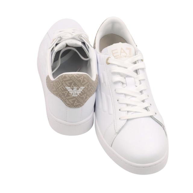 EMPORIO ARMANI エンポリオアルマーニ EA7 スニーカー メンズ ローカットスニーカー シューズ 靴 7X00331 AF10848 ホワイト×ベージュ 2026春夏新作