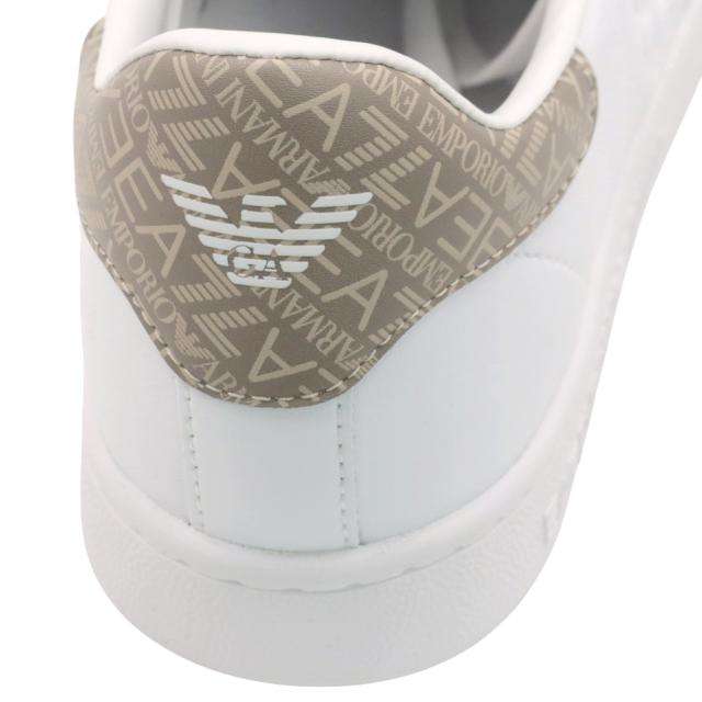 EMPORIO ARMANI エンポリオアルマーニ EA7 スニーカー メンズ ローカットスニーカー シューズ 靴 7X00331 AF10848 ホワイト×ベージュ 2026春夏新作