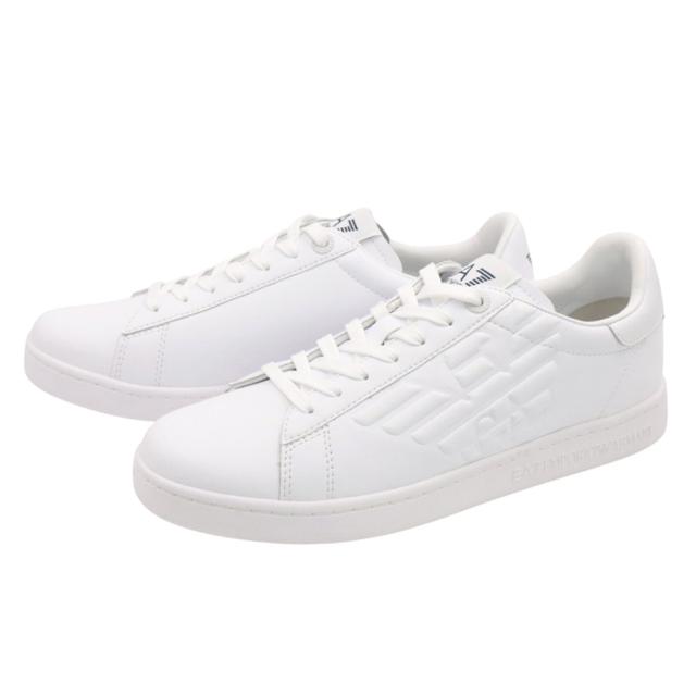 EMPORIO ARMANI エンポリオアルマーニ EA7 スニーカー メンズ ローカットスニーカー シューズ 靴 7X00331 AF10848 ホワイト 2026春夏新作
