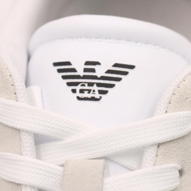 EMPORIO ARMANI エンポリオアルマーニ EA7 スニーカー メンズ ローカットスニーカー シューズ 靴 7X000406 AF19827 ホワイト×ブラック 2026春夏新作