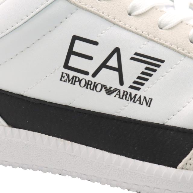 EMPORIO ARMANI エンポリオアルマーニ EA7 スニーカー メンズ ローカットスニーカー シューズ 靴 7X000406 AF19827 ホワイト×ブラック 2026春夏新作