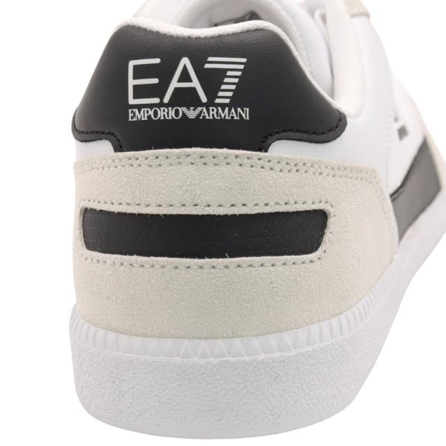 EMPORIO ARMANI エンポリオアルマーニ EA7 スニーカー メンズ ローカットスニーカー シューズ 靴 7X000406 AF19827 ホワイト×ブラック 2026春夏新作