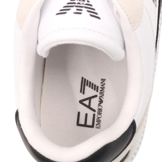 EMPORIO ARMANI エンポリオアルマーニ EA7 スニーカー メンズ ローカットスニーカー シューズ 靴 7X000406 AF19827 ホワイト×ブラック 2026春夏新作