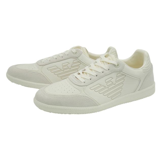 EMPORIO ARMANI エンポリオアルマーニ EA7 スニーカー メンズ ローカットスニーカー 靴 シューズ 7X000405 AF19826 オフホワイト 2026春夏新作