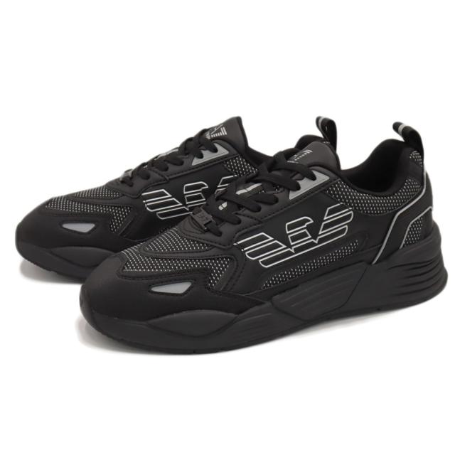 EMPORIO ARMANI エンポリオアルマーニ EA7 スニーカー メンズ ダッドスニーカー シューズ 靴 7X000306 AF23595 ブラック 2026春夏新作